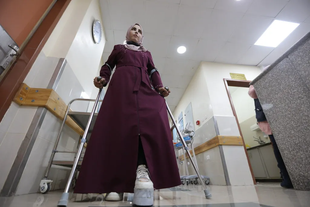 At Gaza's first limb reconstruction centre