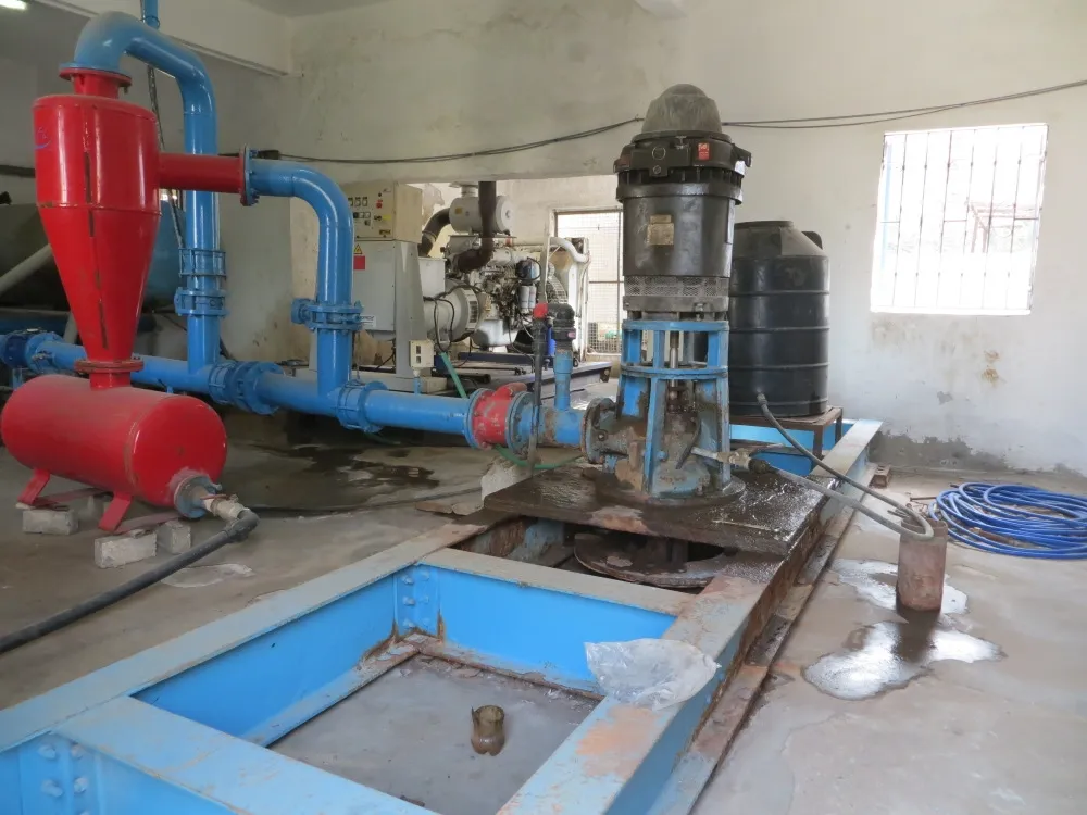 Description from B'Tselem source: "Severe problems with water supply in West Bank and Gaza, February 2014."
Photo caption from source: "Water Authority wastewater treatment facility."